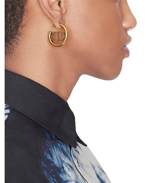 dior earrings hoops